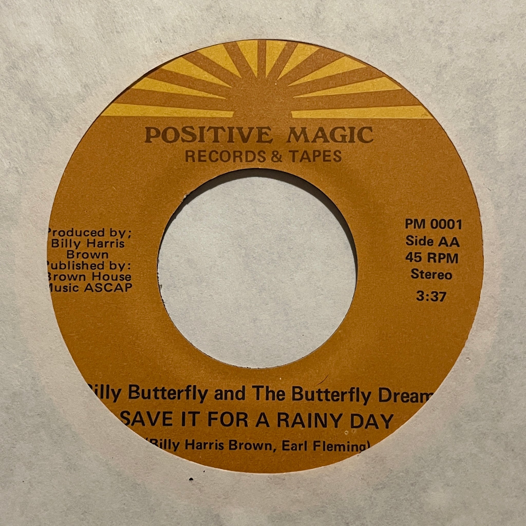 Billy Butterfly And The Butterfly Dream – Touche (I'm OK) / Save It For A Rainy Day