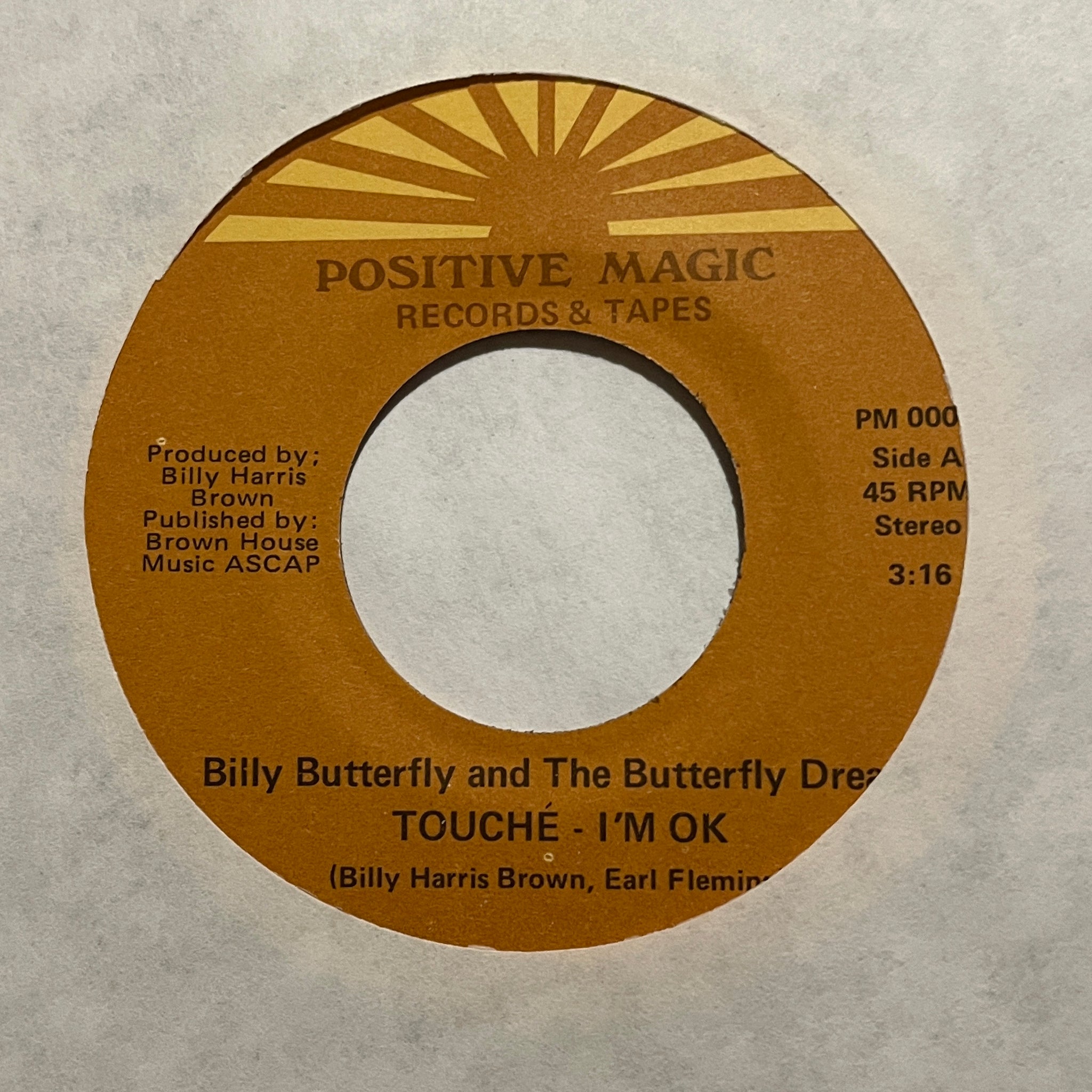 Billy Butterfly And The Butterfly Dream – Touche (I'm OK) / Save It For A Rainy Day