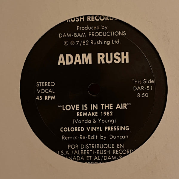 Adam Rush – Love Is In The Air / Stop!