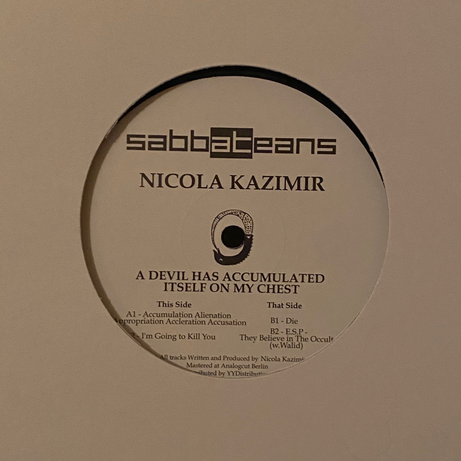 Nicola Kazimir – A Devil Has Accumulated Itself On My Chest