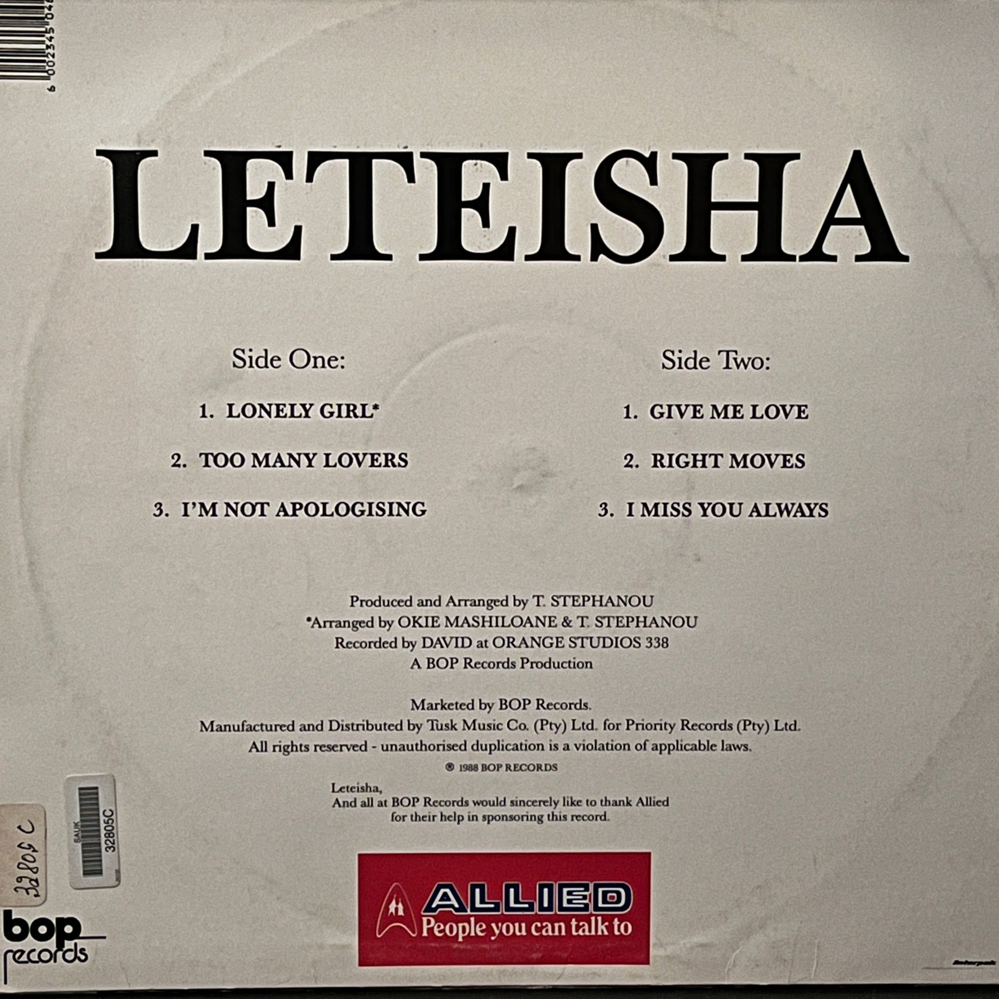 Leteisha - Lonely Girl
