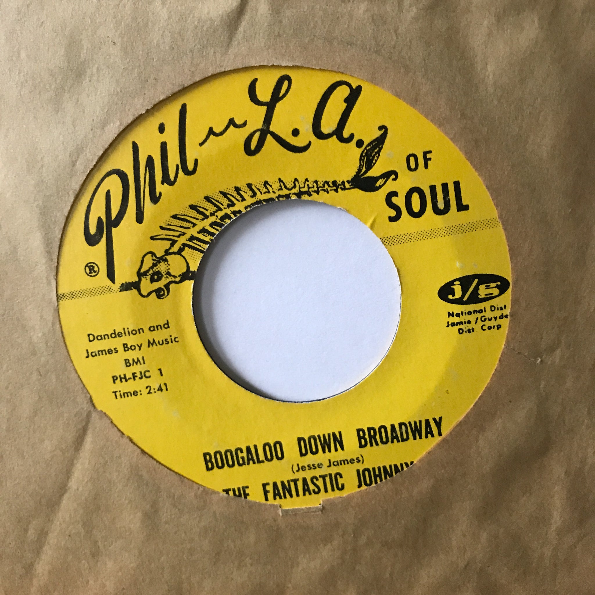 The Fantastic Johnny C ‎– Boogaloo Down Broadway / Look What Love Can Make You Do