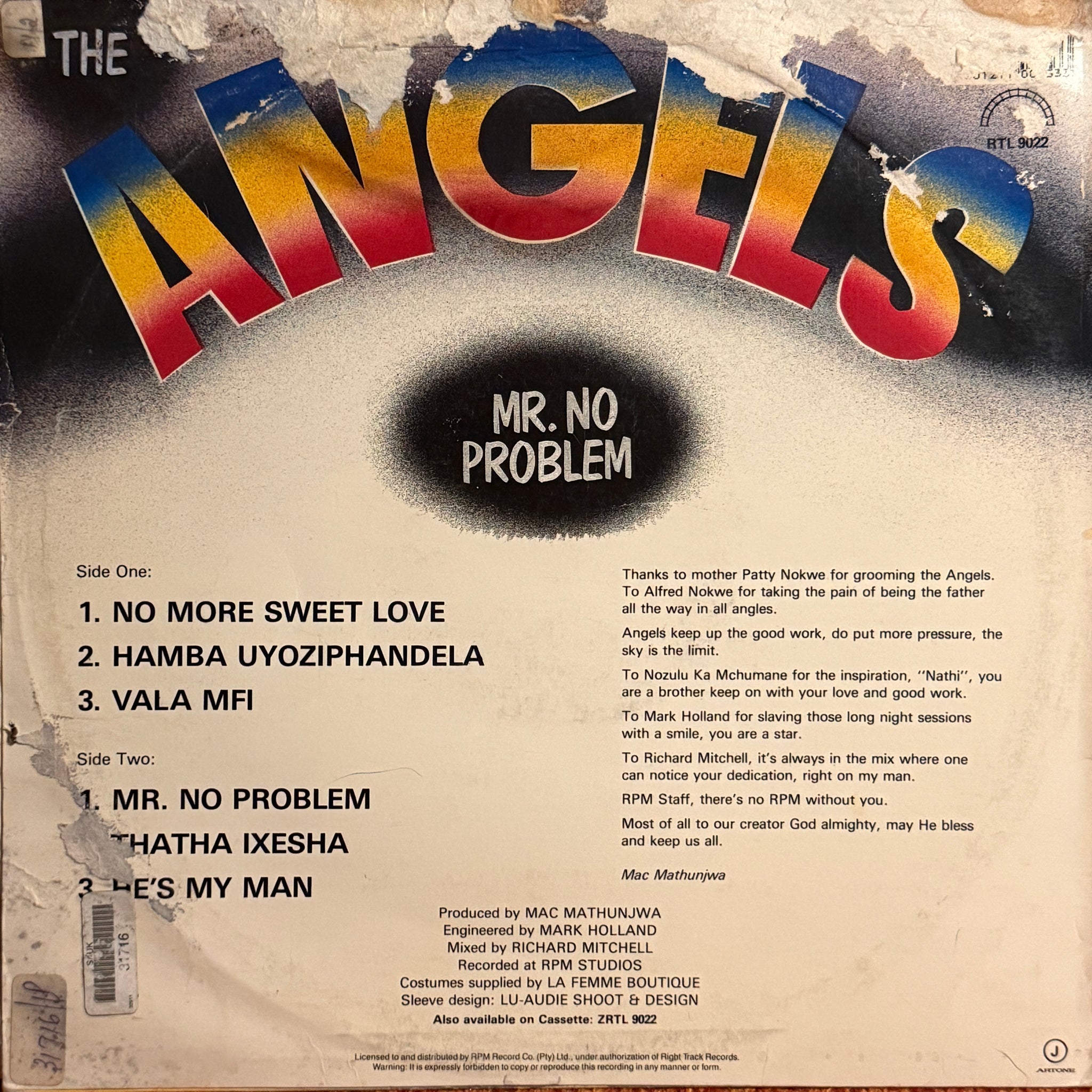 The Angels ‎– Mr. No Problem