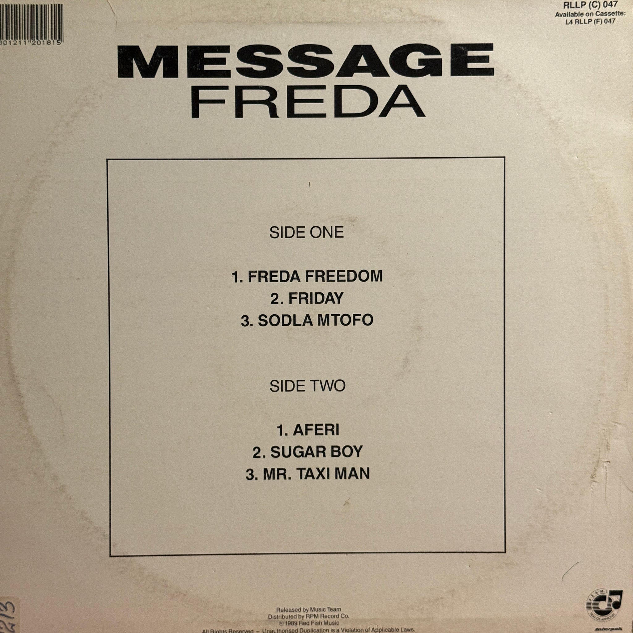 Freda – Message