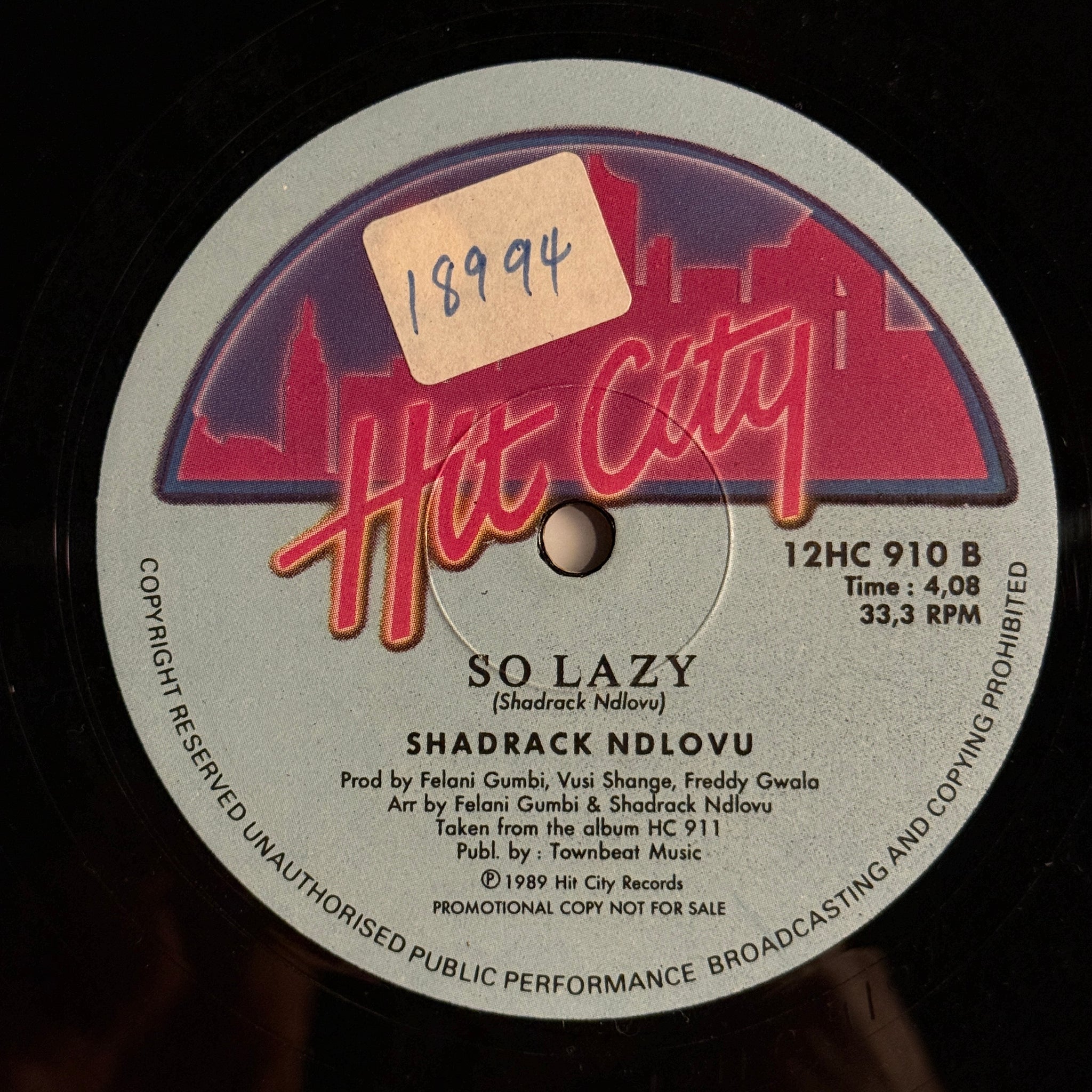 Shadrack Ndlovu – So Lazy
