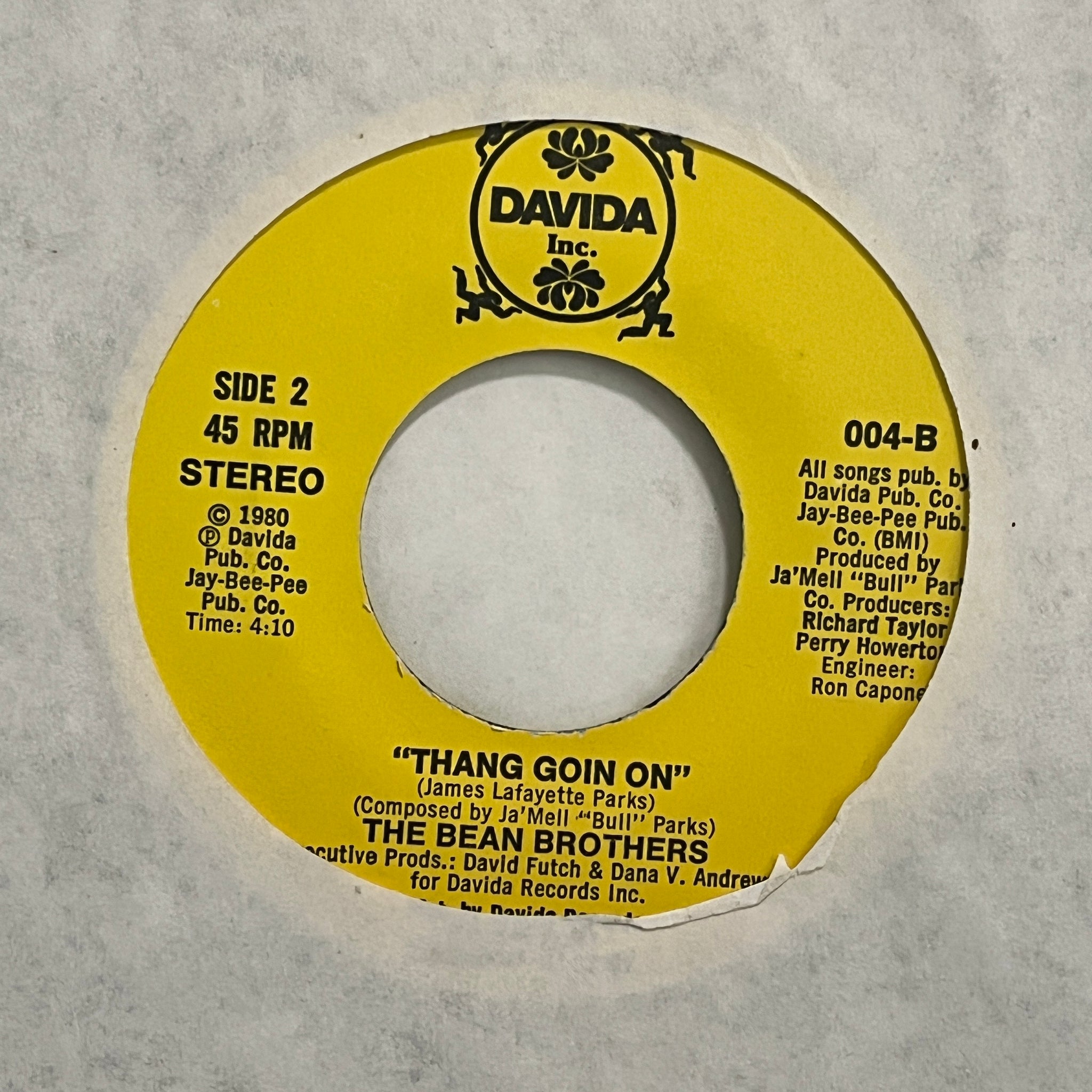 The Bean Brothers – Without You / Thang Goin On