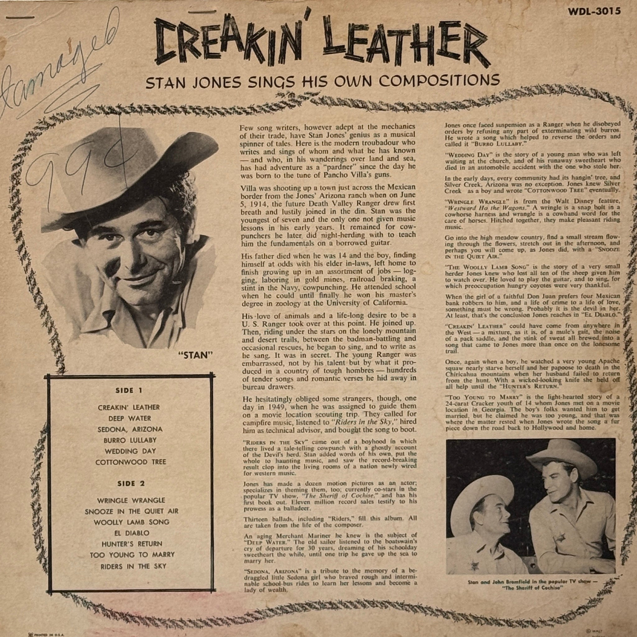 Stan Jones – Creakin' Leather