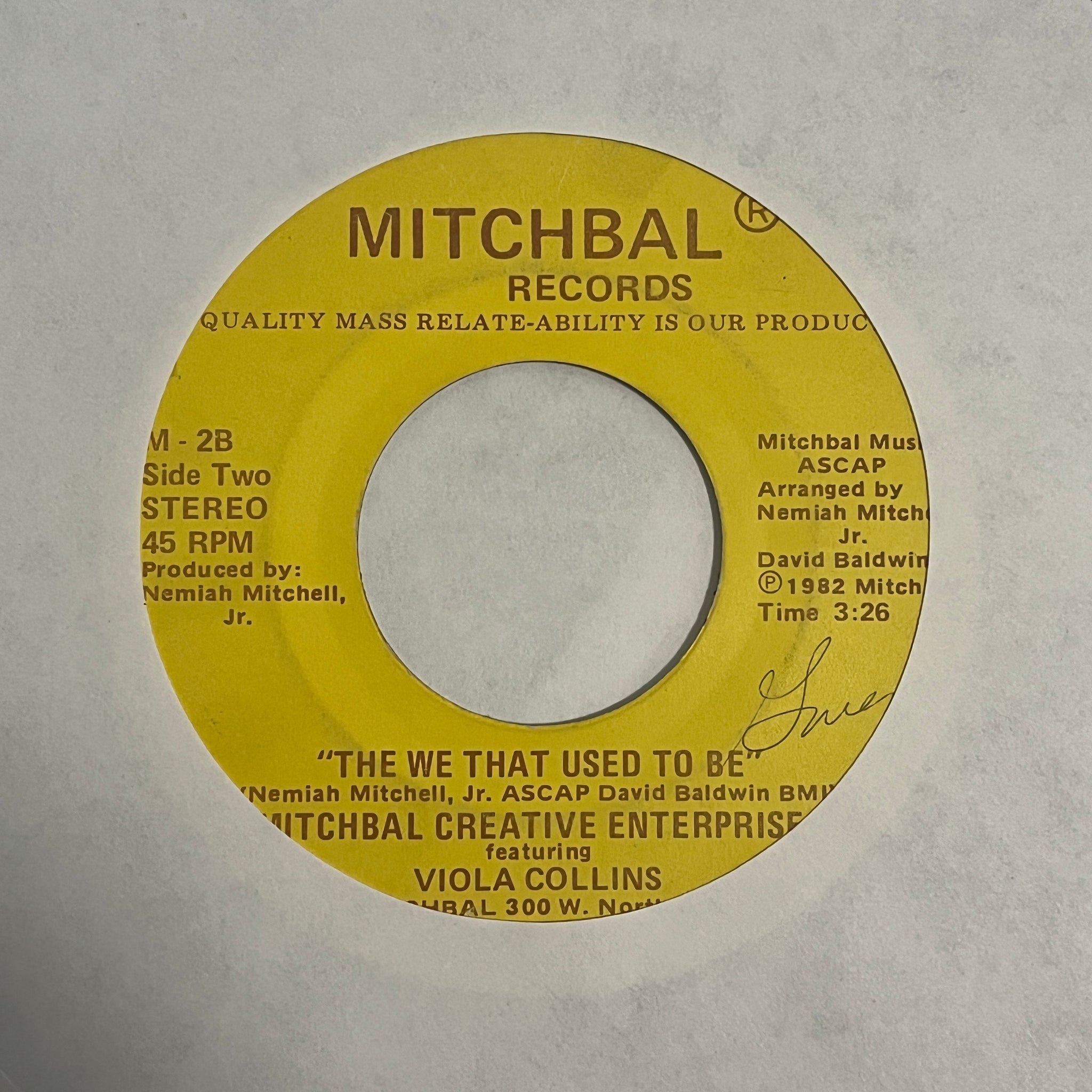 Mitchbal Creative Enterprise – Satisfy Me Baby Blues / The We That Used To Be