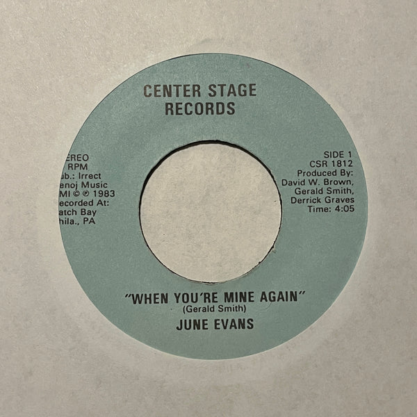 June Evans – When You're Mine Again