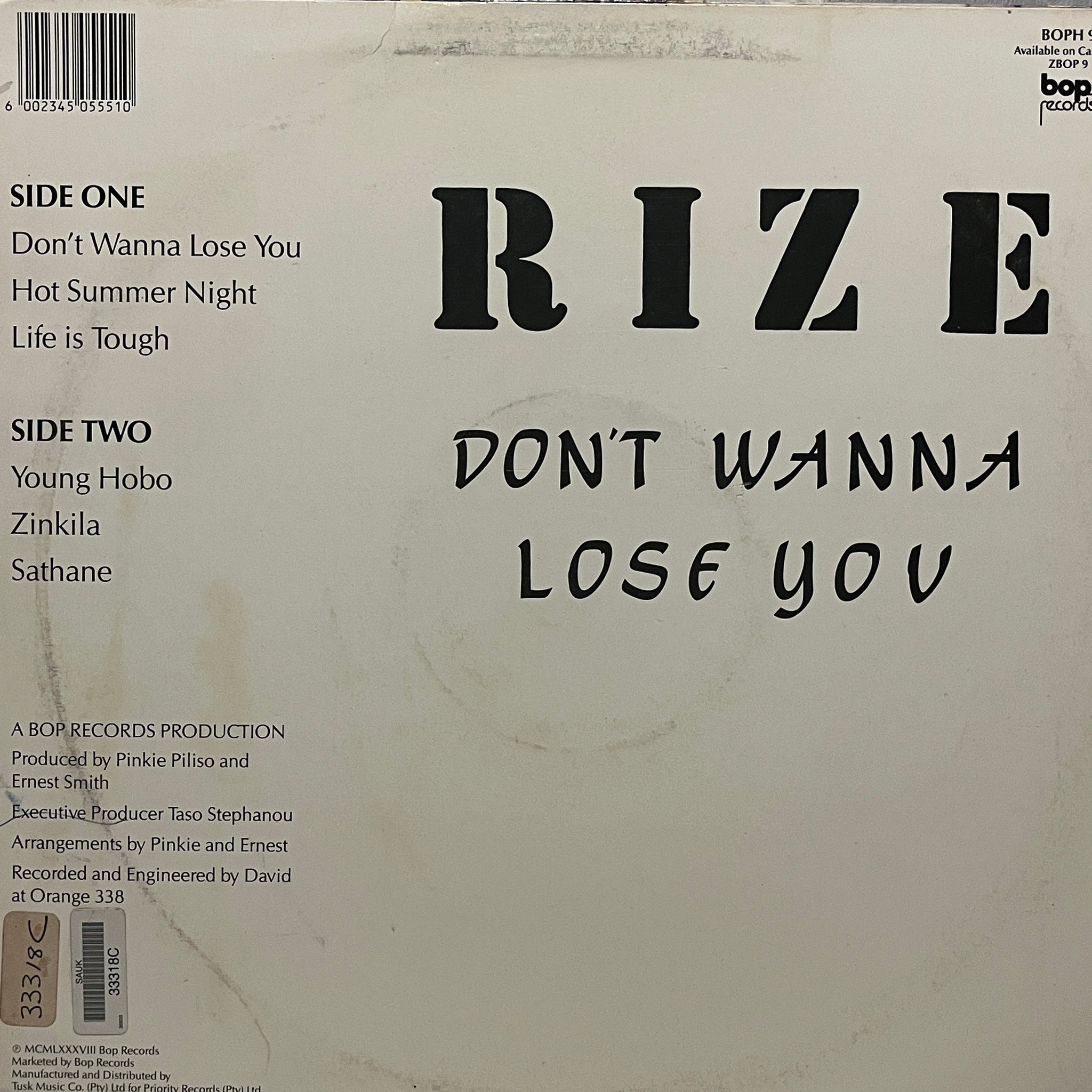 Rize – Don't Wanna Lose You