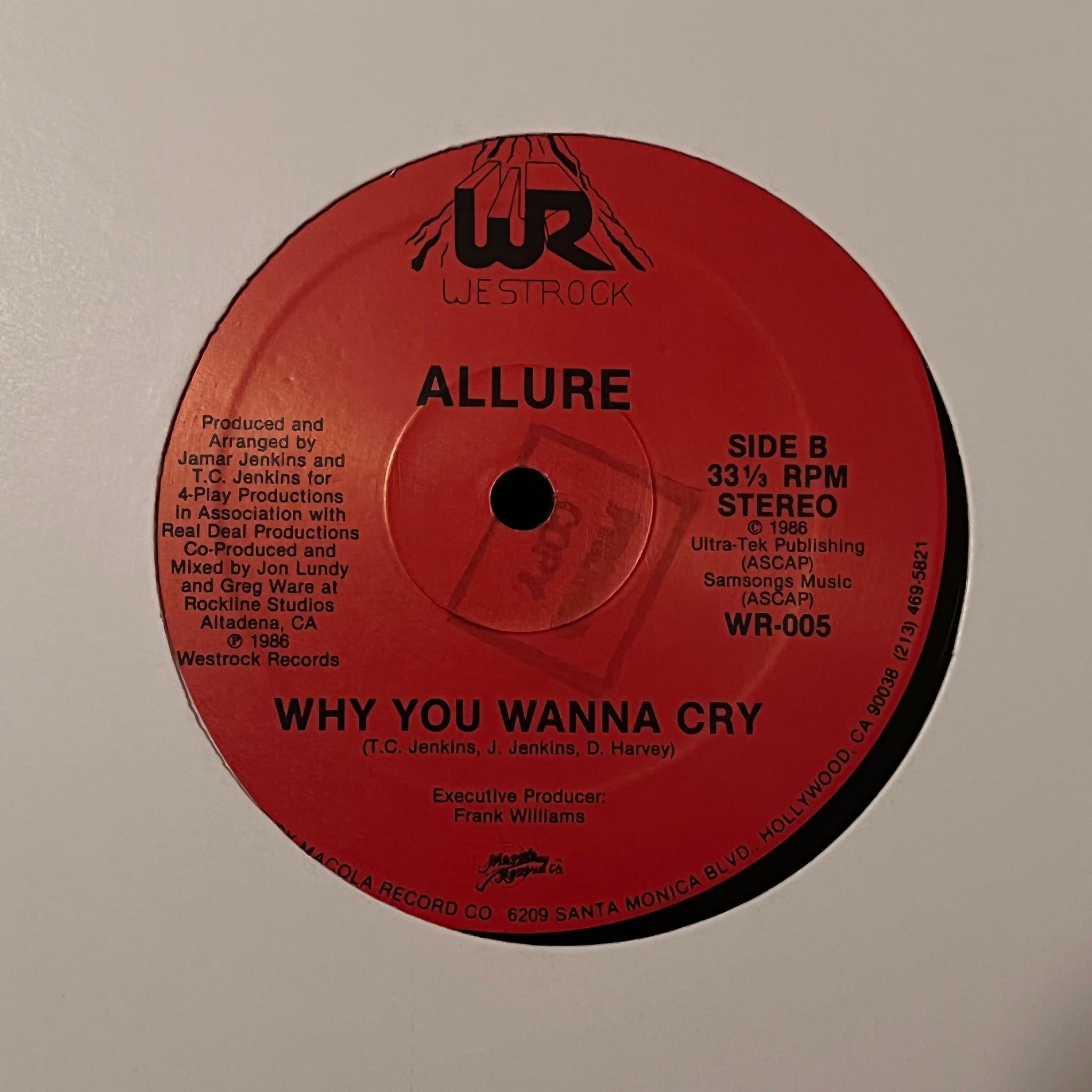 Allure ‎– Why You Wanna Cry