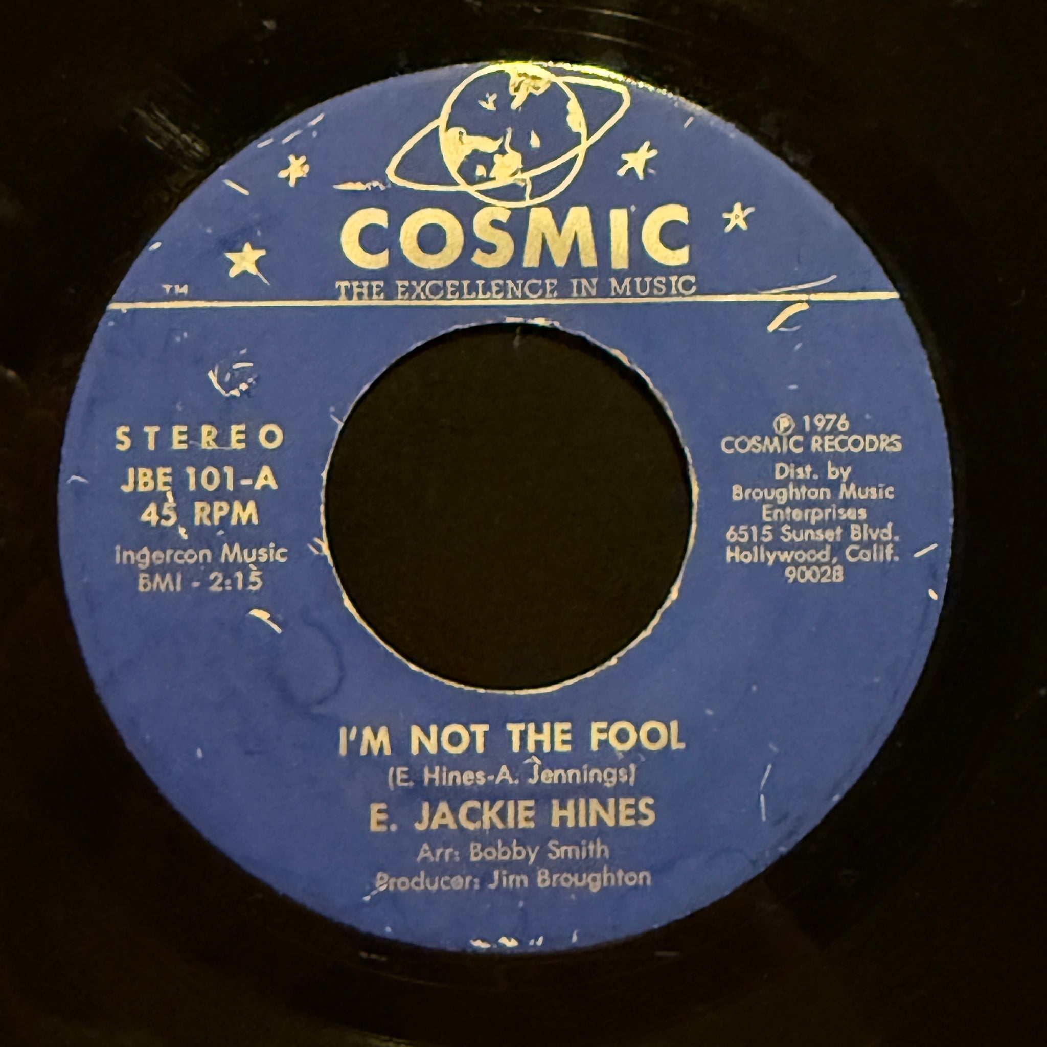 E. Jackie Hines – I'm Not The Fool
