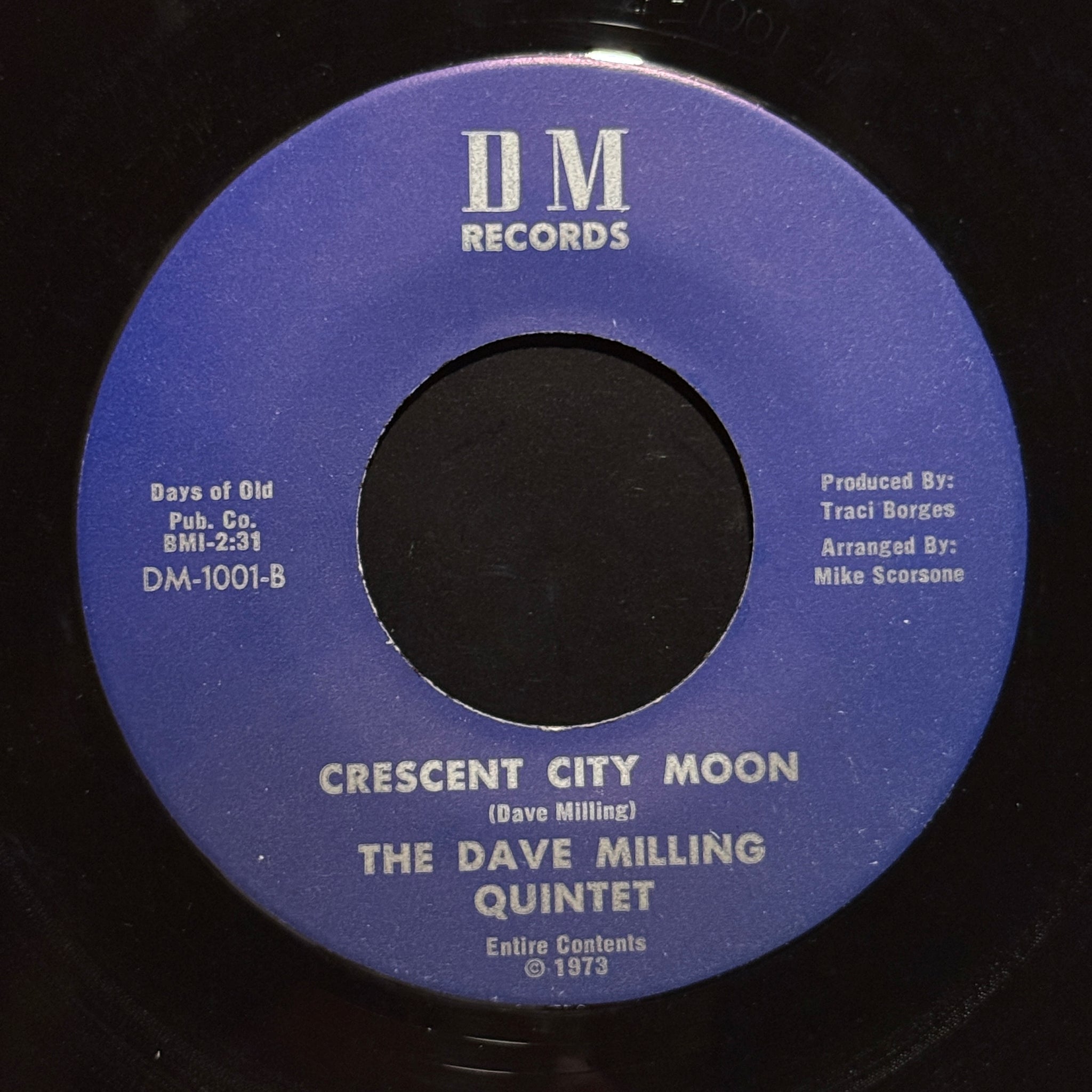The Dave Milling Quintet - In Her Eyes / Crescent City Moon