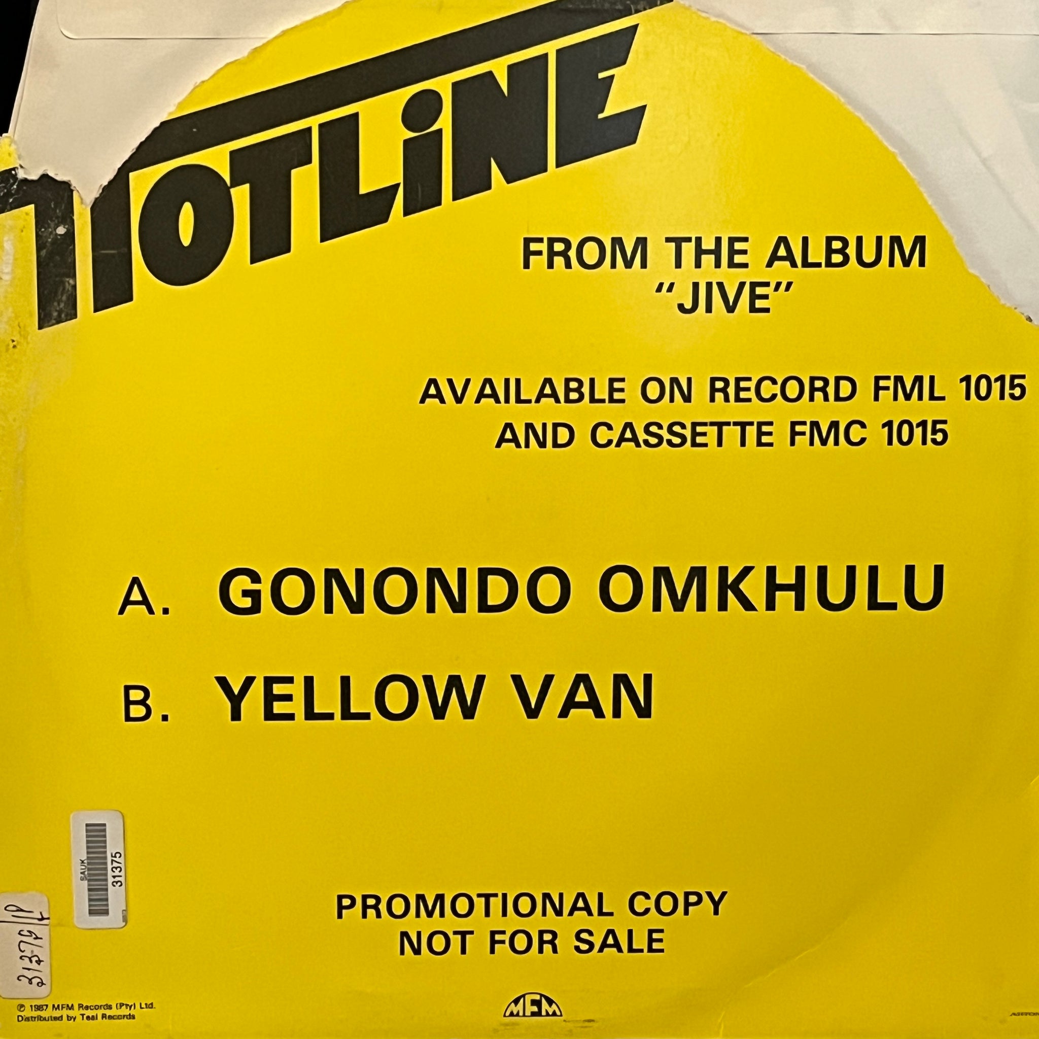 Hotline  – Gonondo Omkhulu / Yellow Van