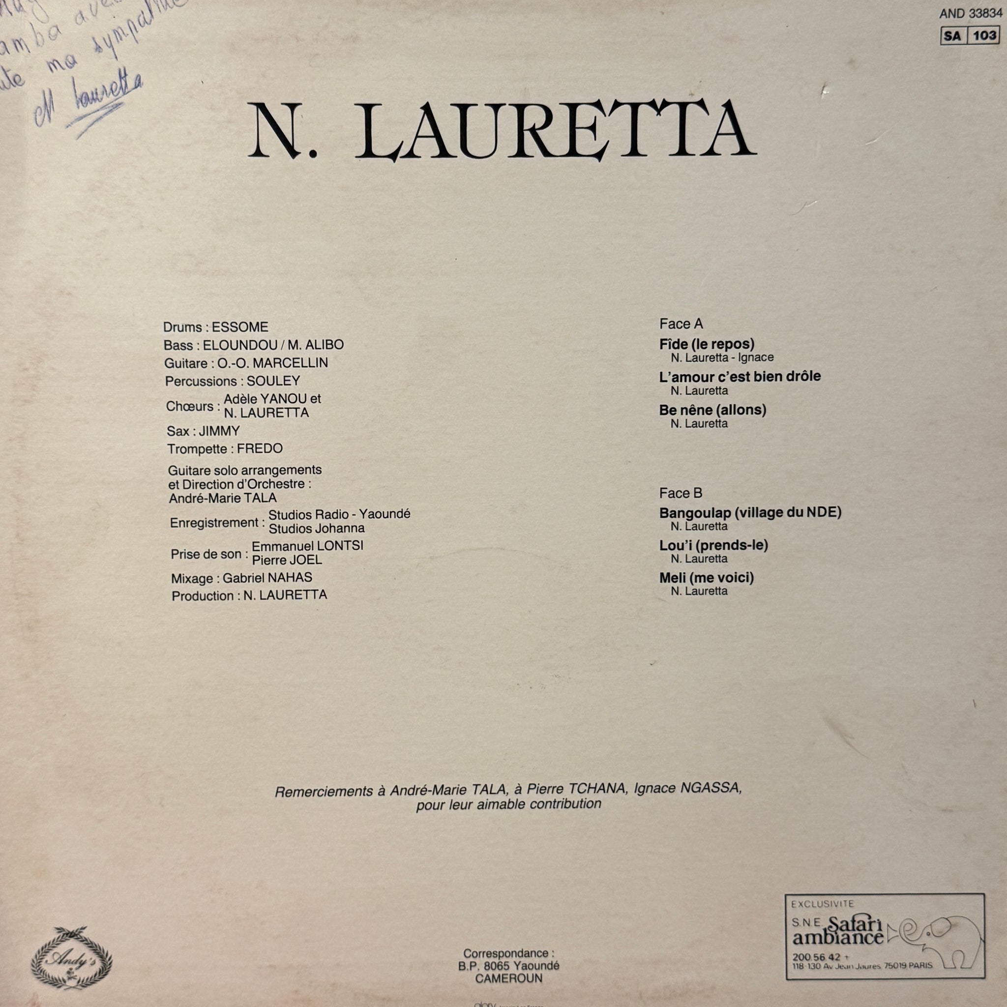 N. Lauretta – N. Lauretta