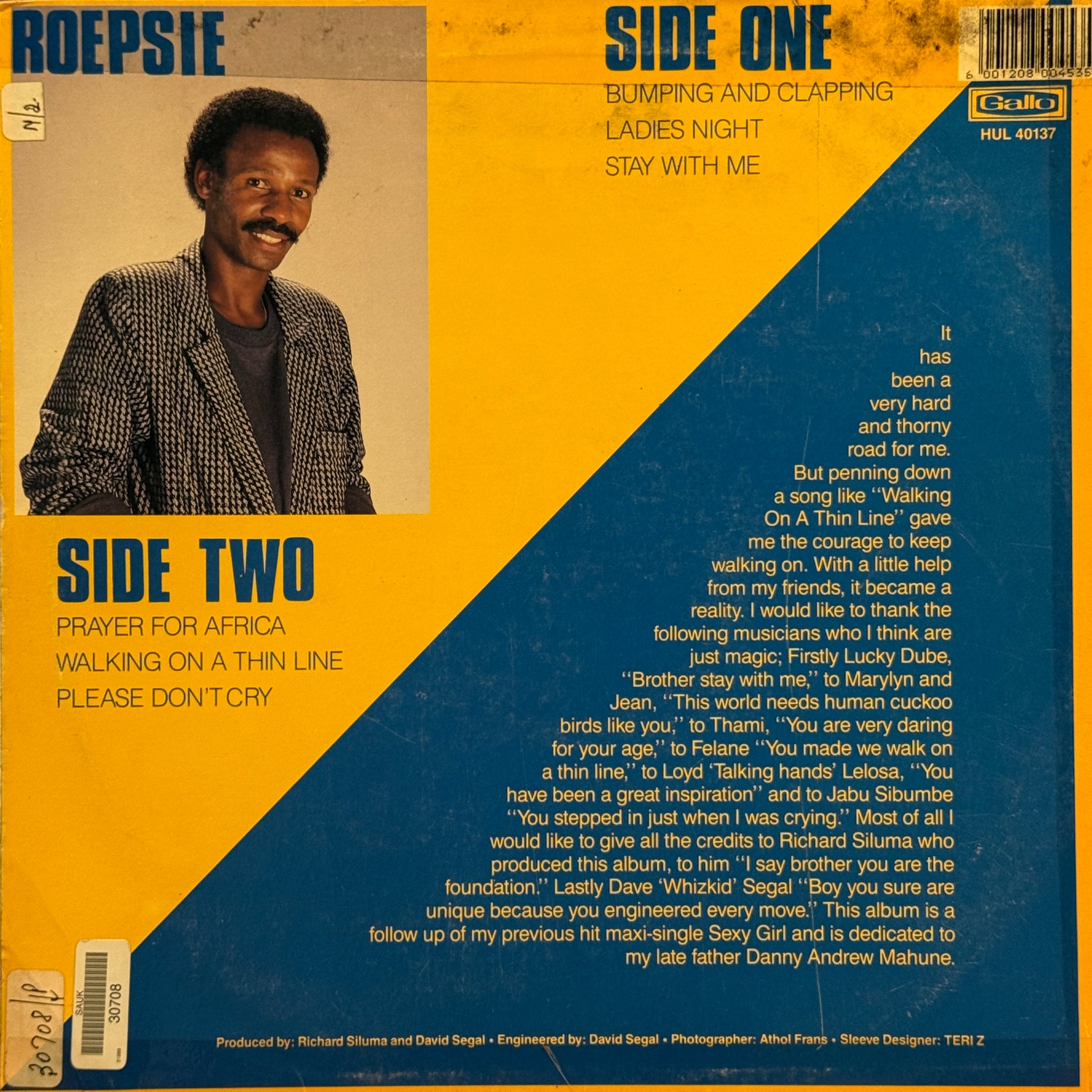 Roepsie – Walking On A Thin Line
