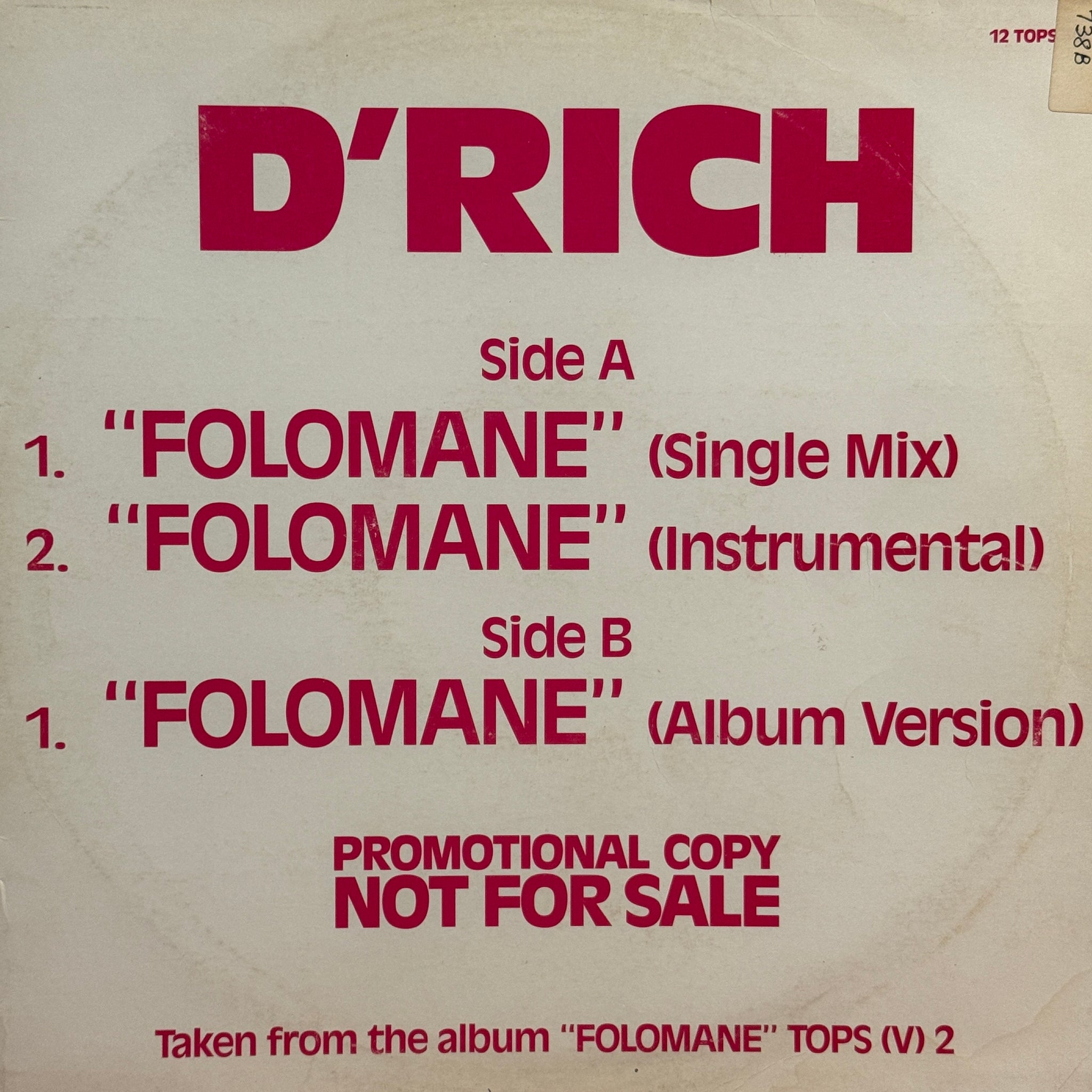 D'Rich – Folomane