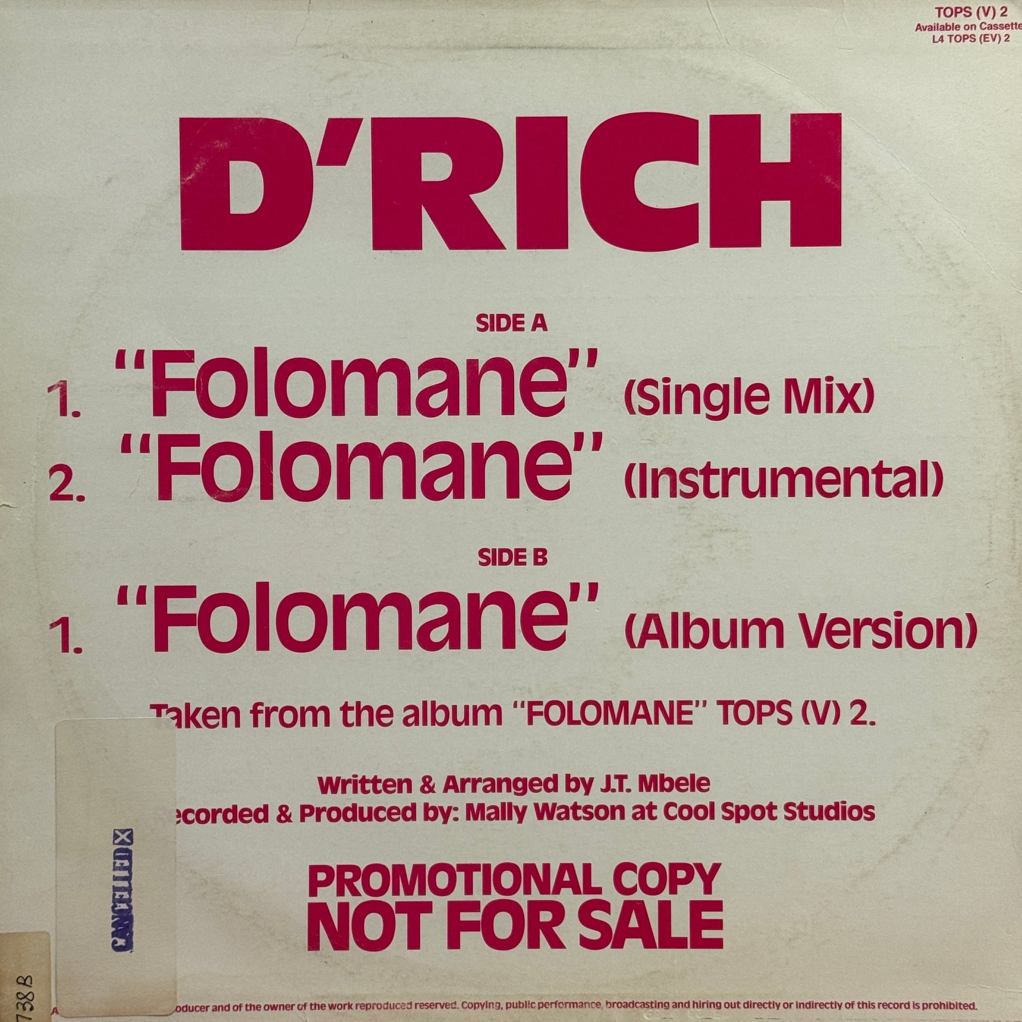 D'Rich – Folomane
