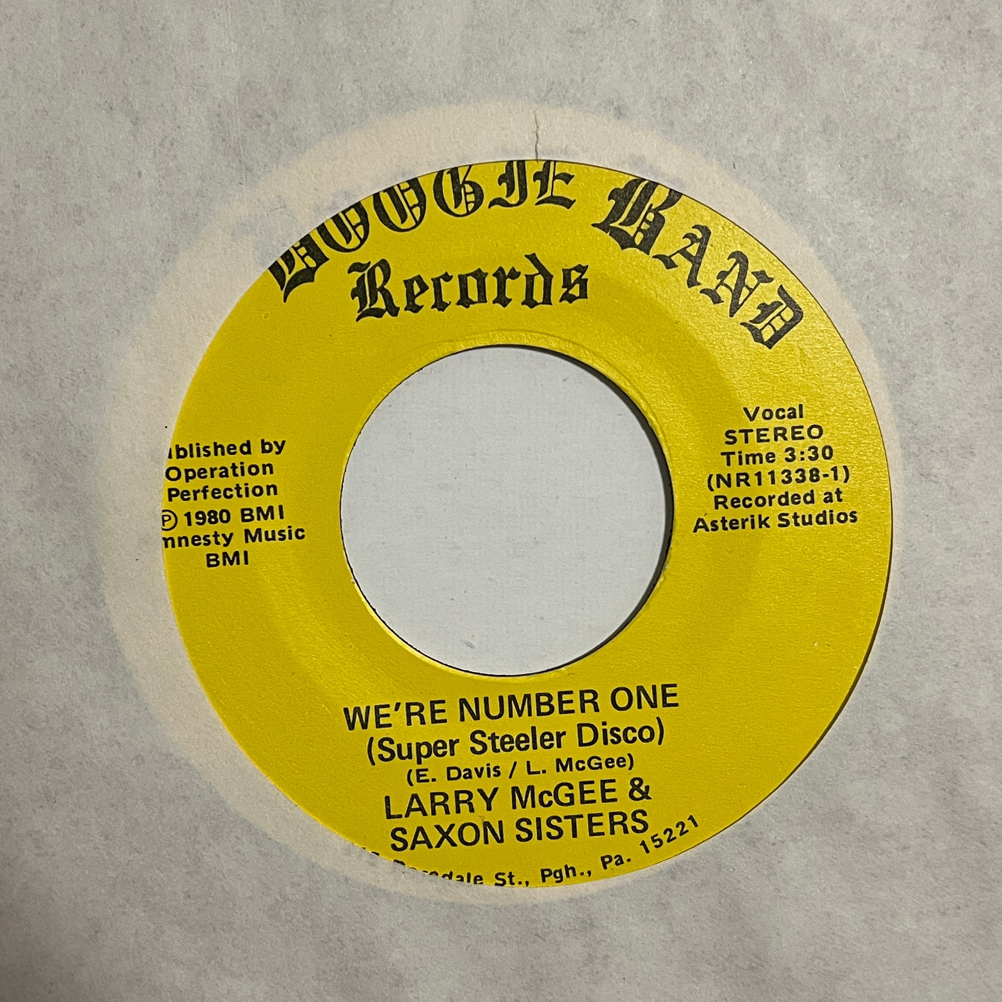 Larry McGee & Saxon Sisters – We're Number One (Super Steeler Disco)