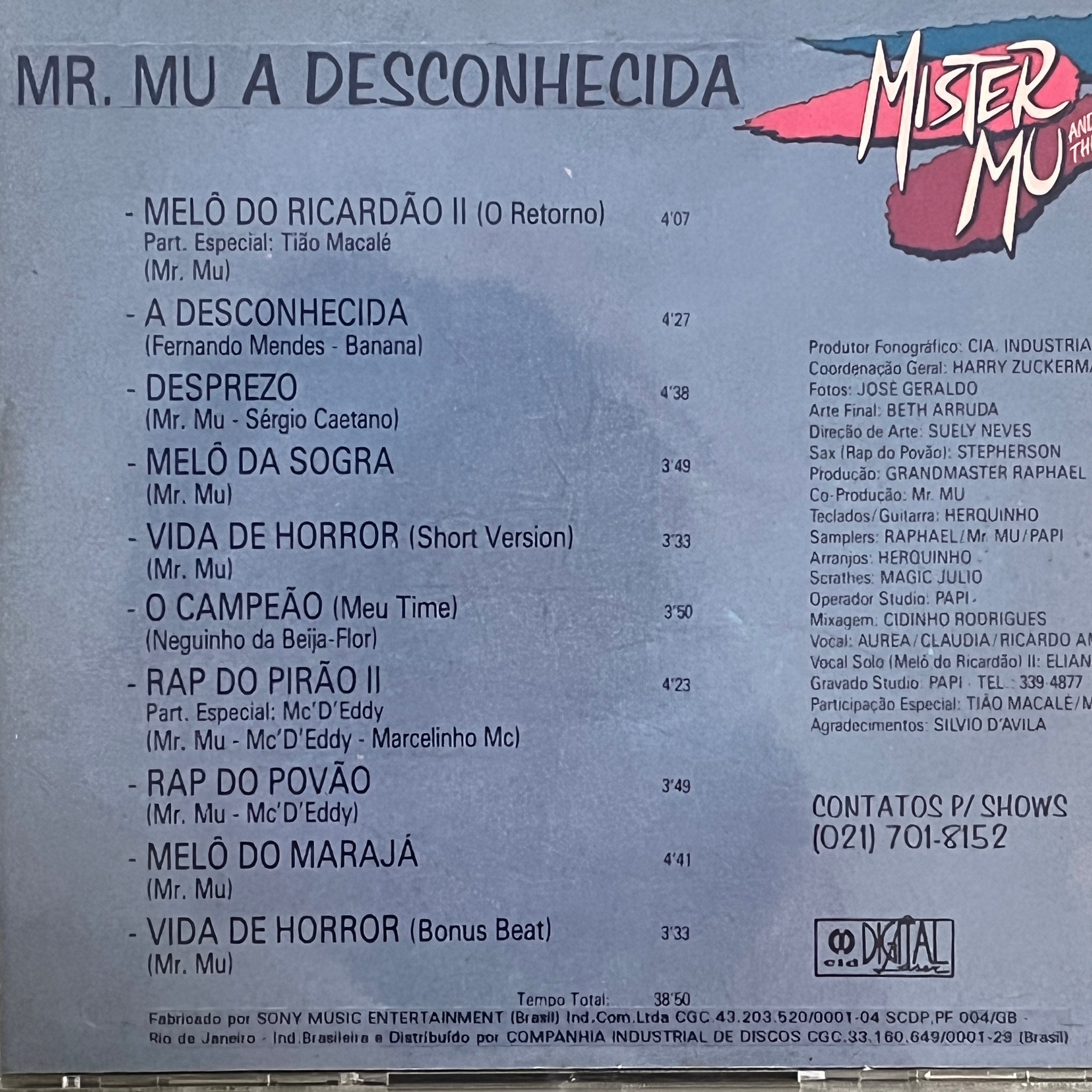 Mister Mu ‎– A Desconhecida (CD)