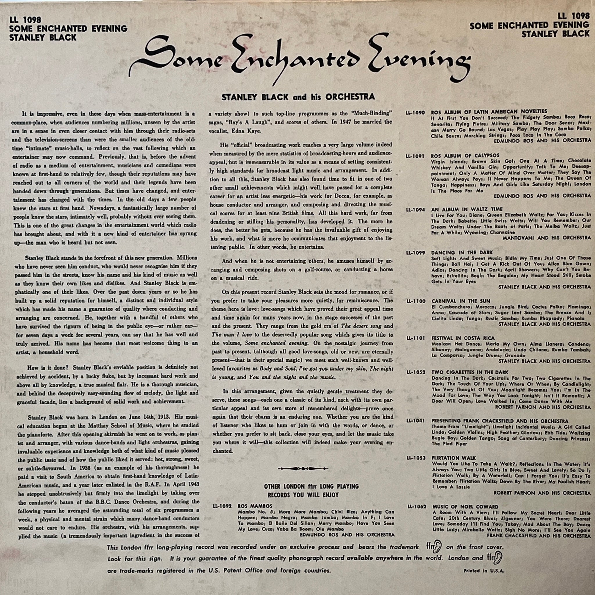 Stanley Black And His Orchestra – Some Enchanted Evening