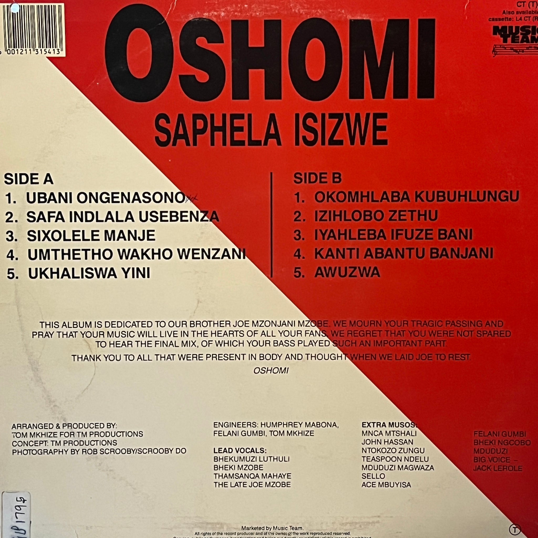 Oshomi – Saphela Isizwe