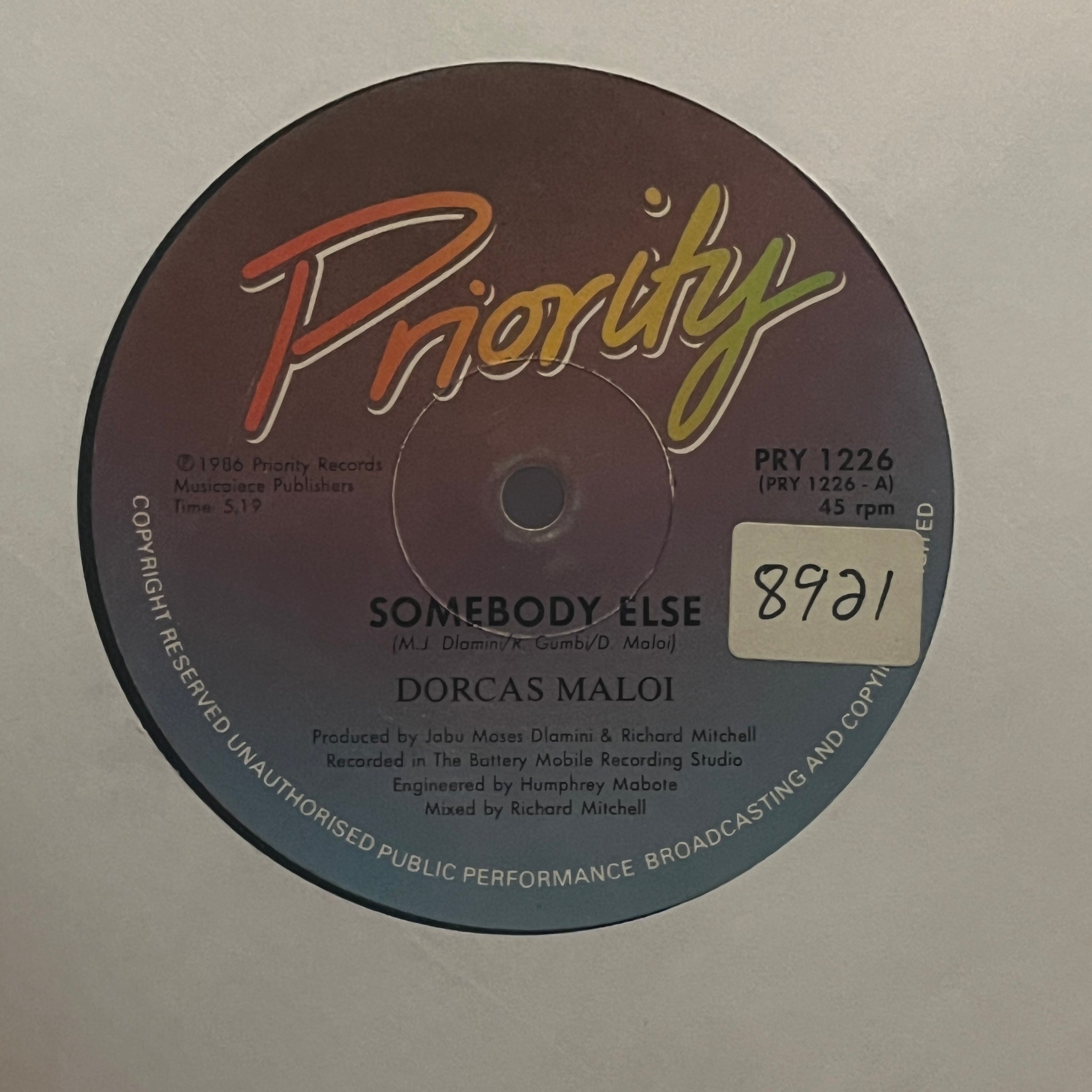 Dorcas Maloi – Somebody Else / Don't Beat Me Up