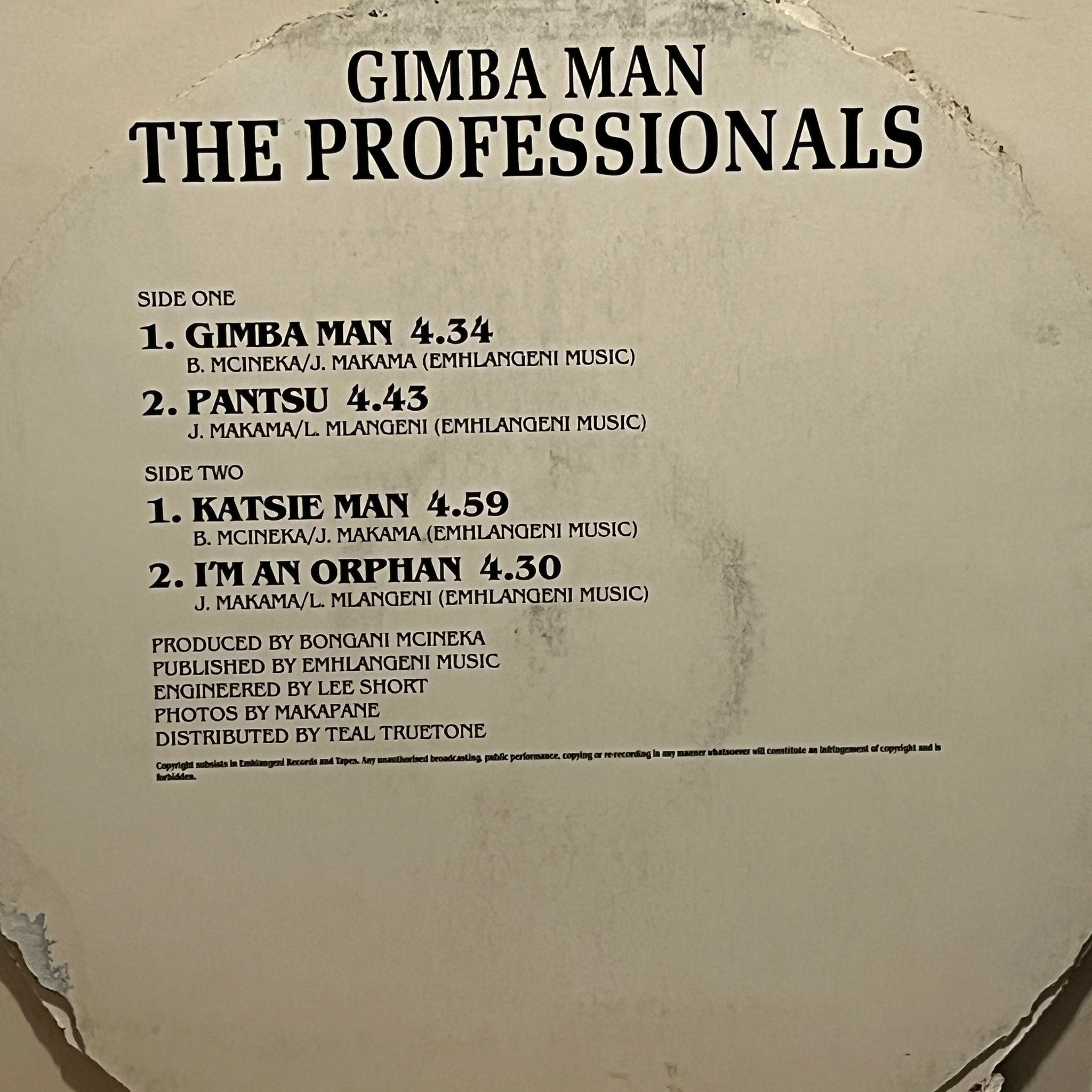 The Professionals – Gimba Man