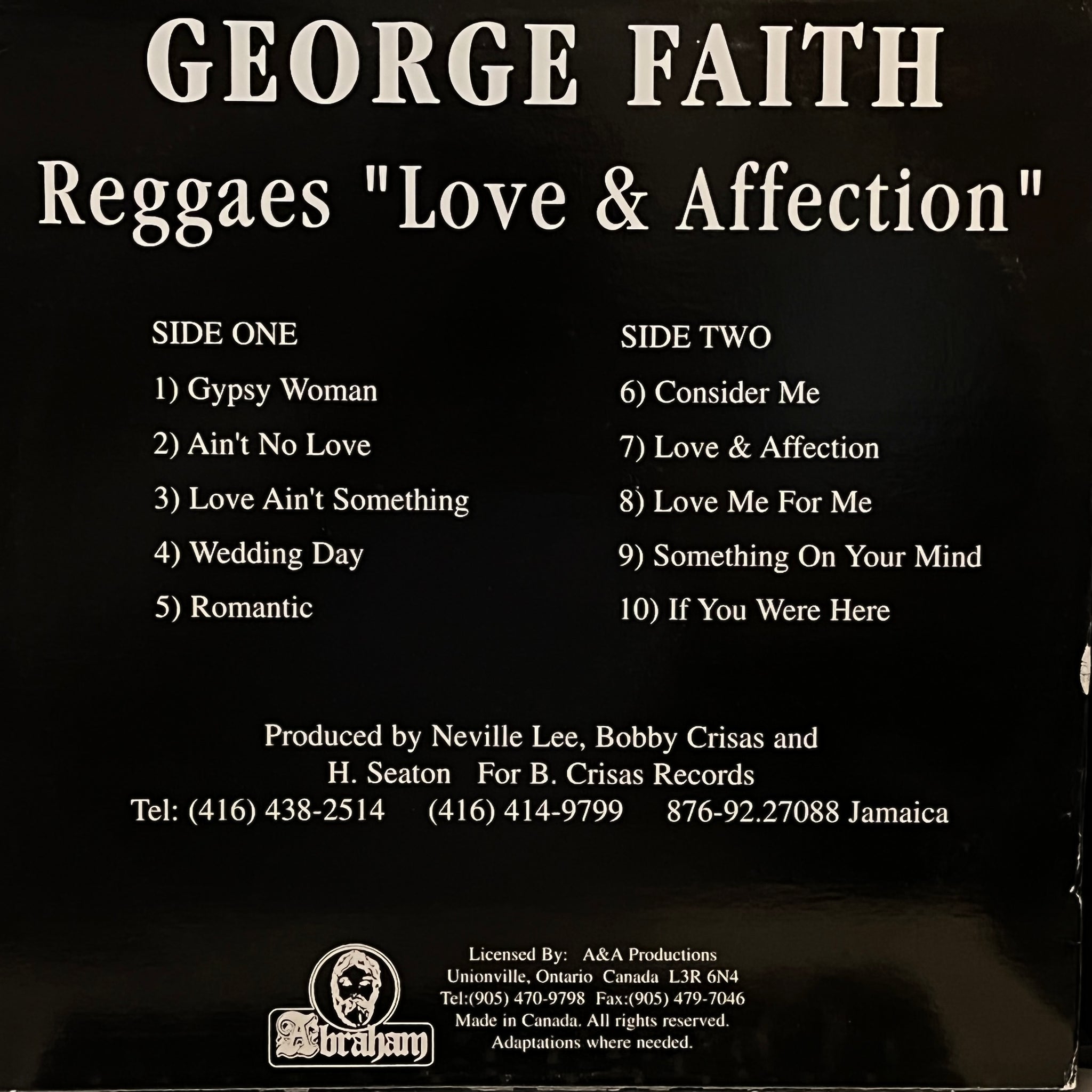 George Faith – Reggaes "Love & Affection"