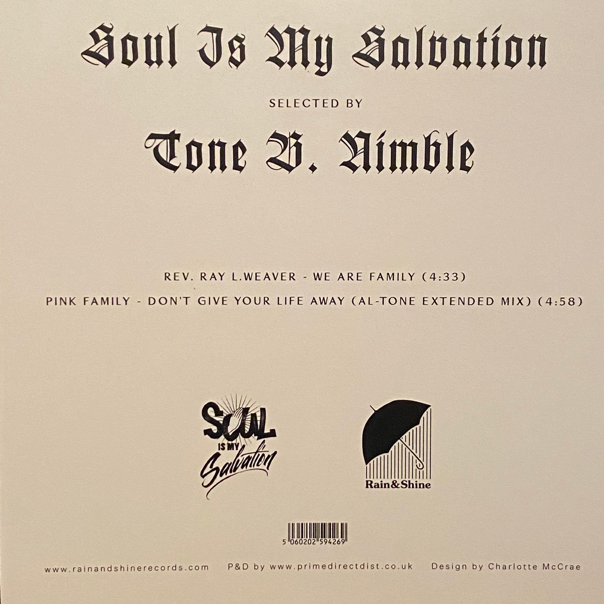 Tone B Nimble ‎– Soul Is My Salvation (7”)