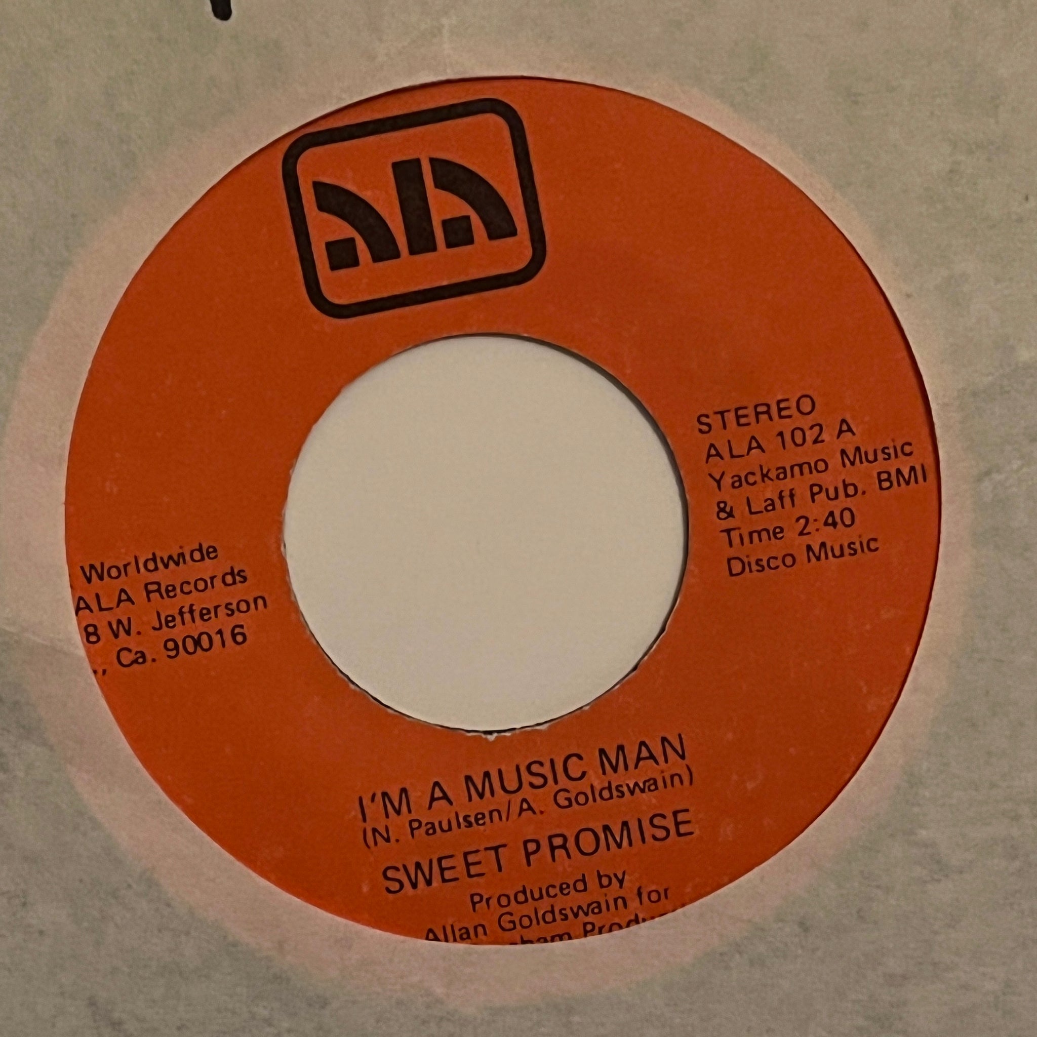 Sweet Promise – I'm A Music Man / Funky Jungle
