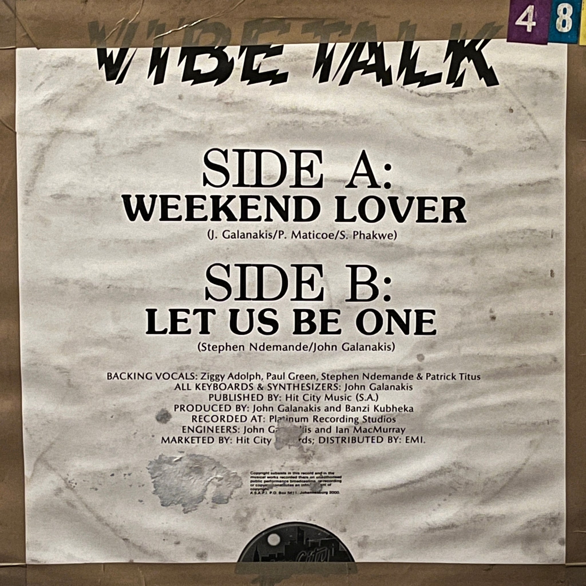 Vibe Talk – Weekend Lover / Let Us Be One