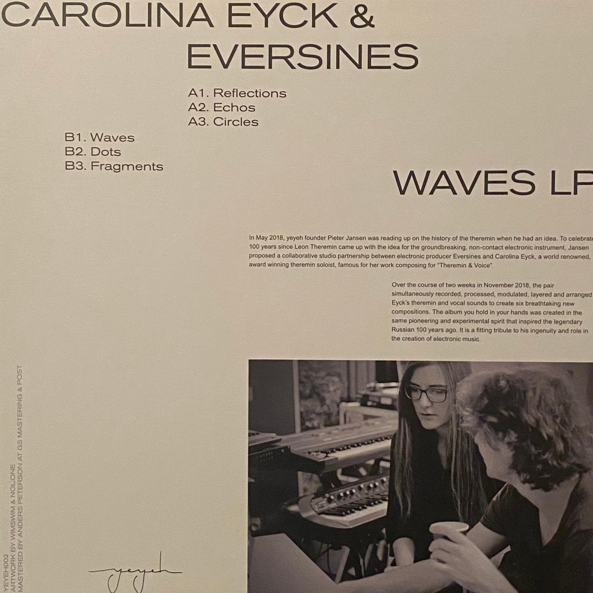 Carolina Eyck & Eversines ‎– Waves