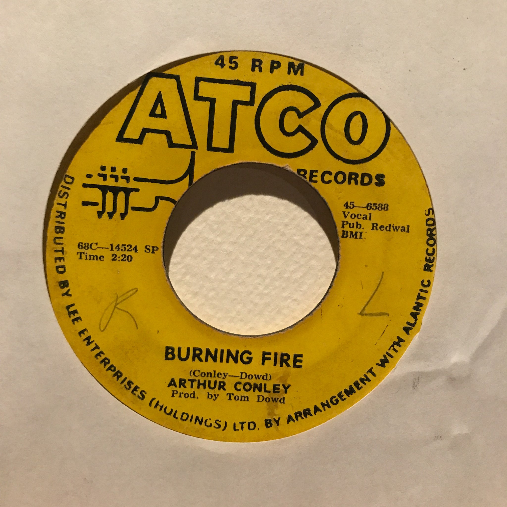 Arthur Conley ‎– People Sure Act Funny / Burning Fire
