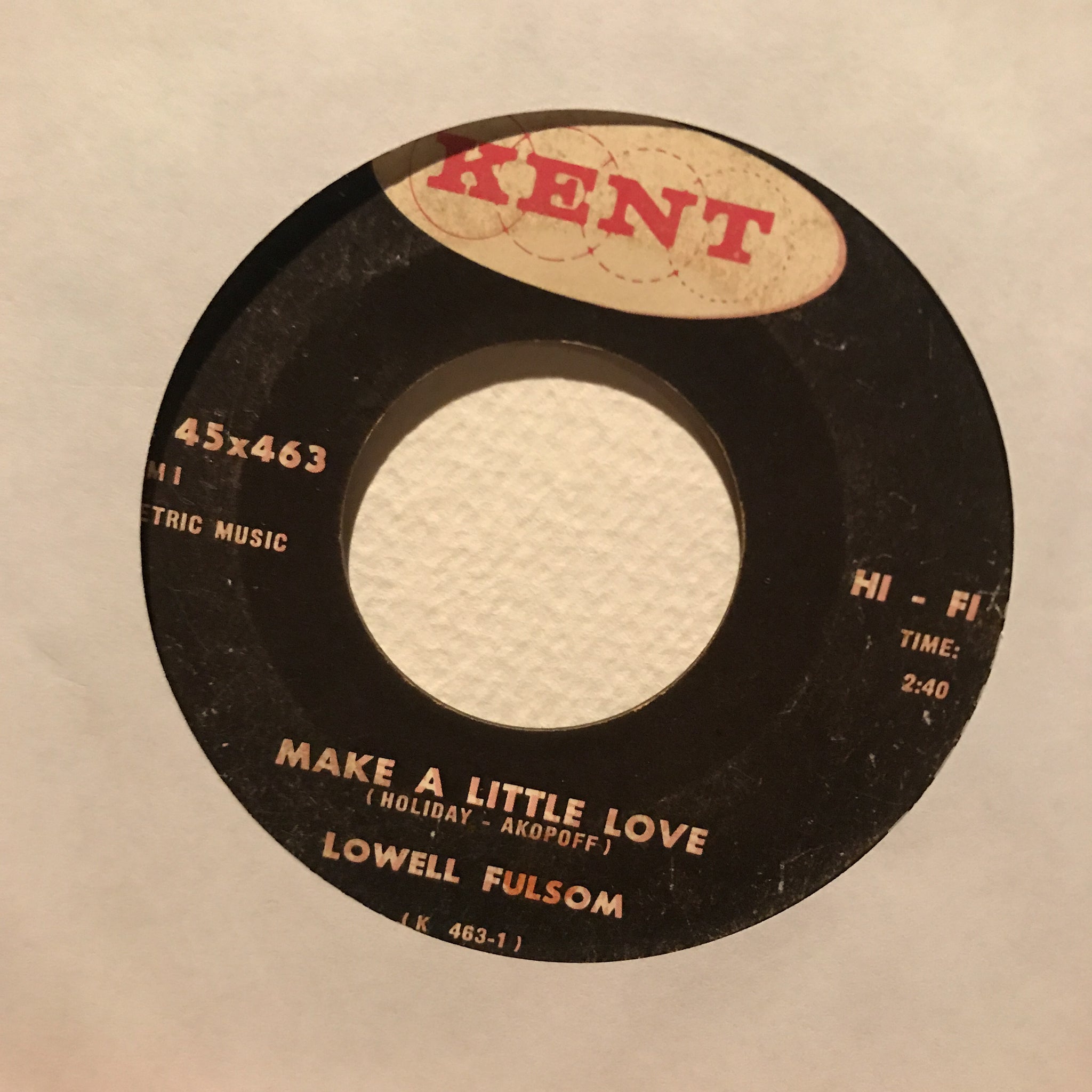 Lowell Fulsom ‎– Make A Little Love / I'm Sinking