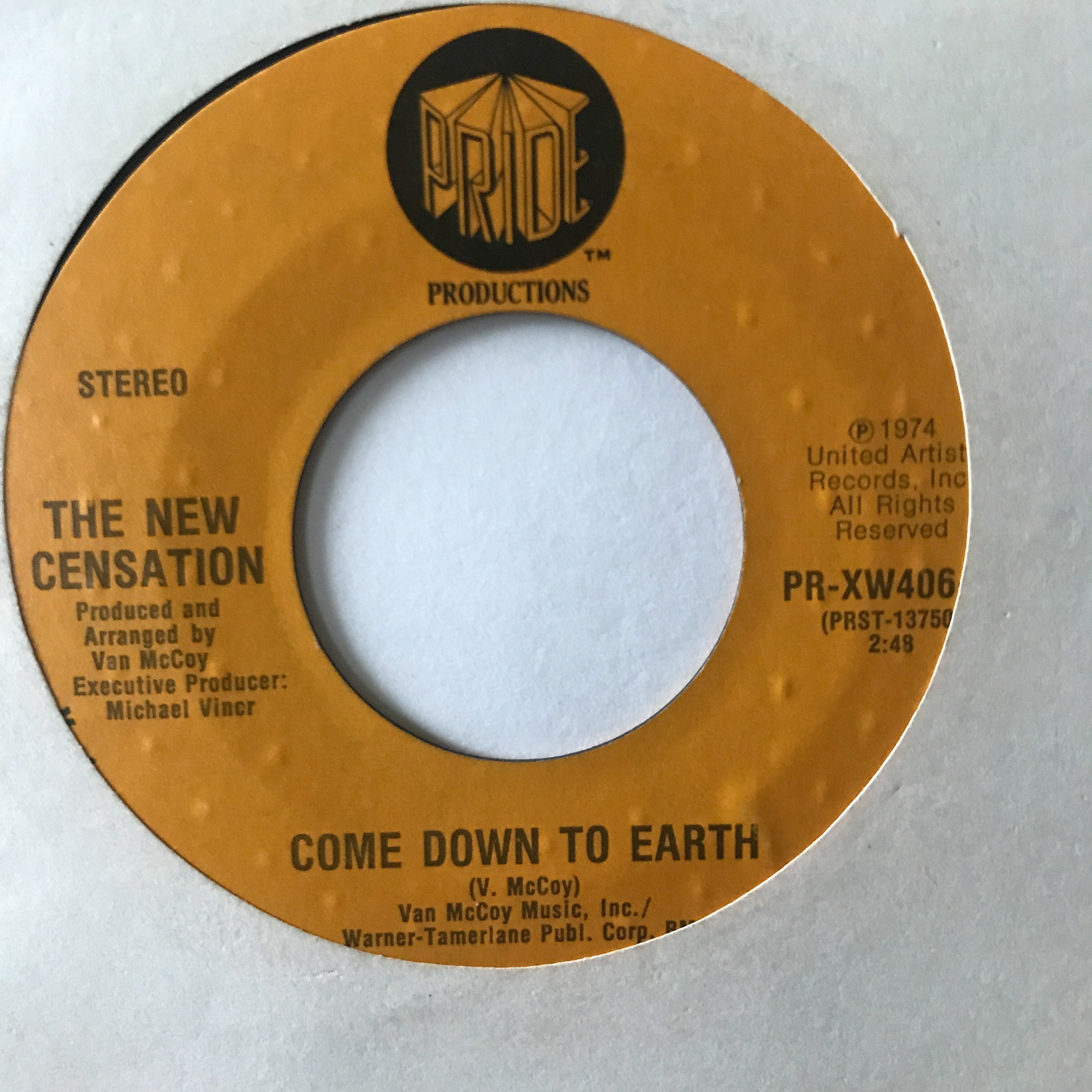 The New Censation ‎– Come Down To Earth / I've Got Nothin' But Time